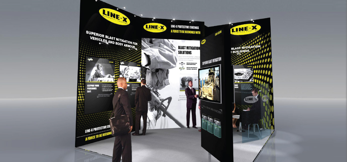 Line-X Exhibition Stand