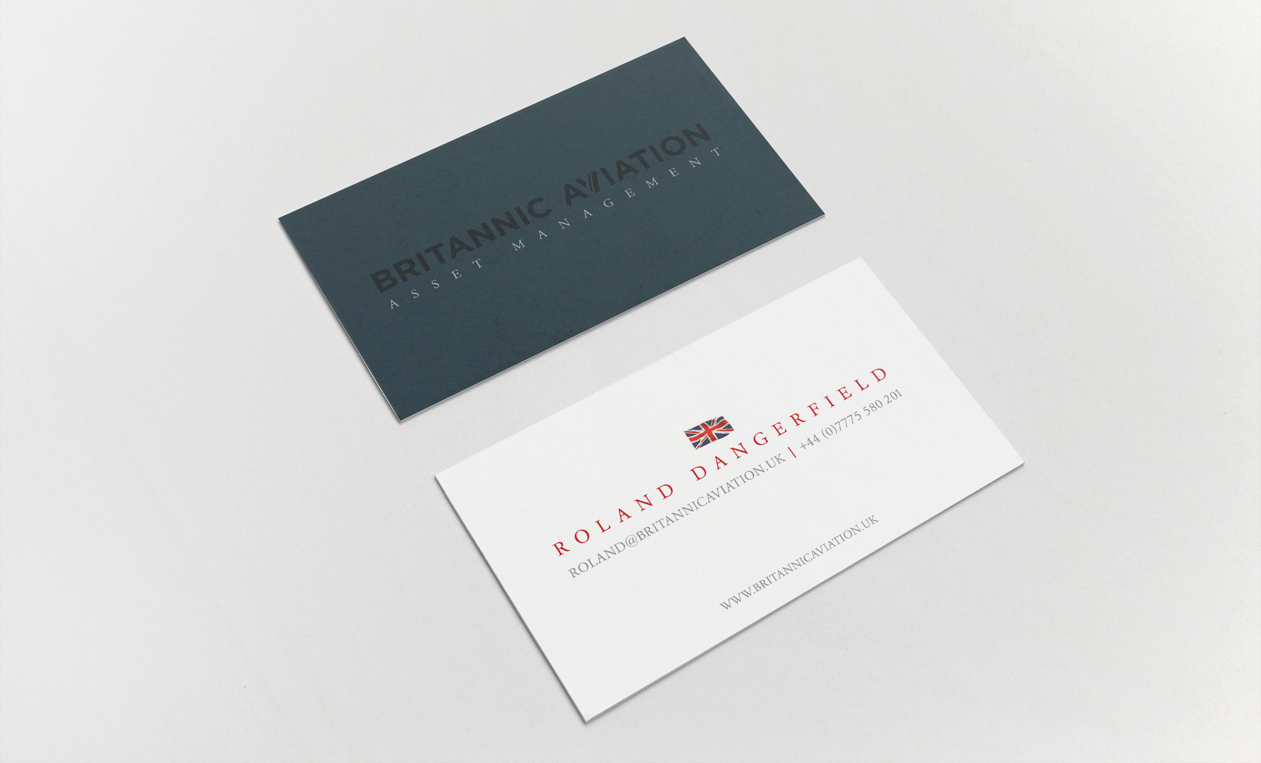 Business card for Britannic Aviation