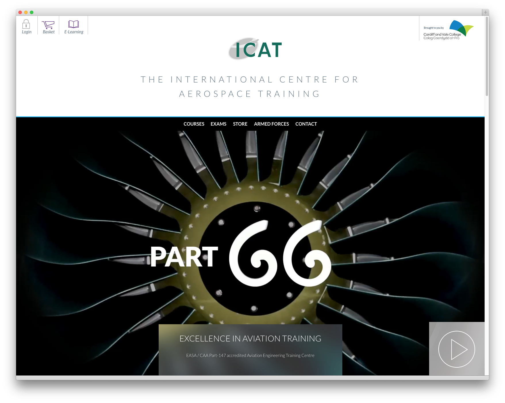 Responsive website for ICAT