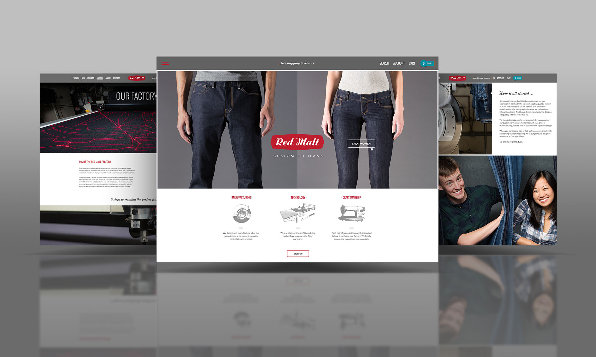 Red Malt e-commerce website